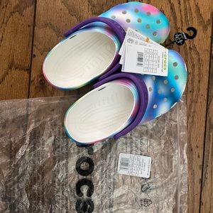 Brand new Tie dye Crocs